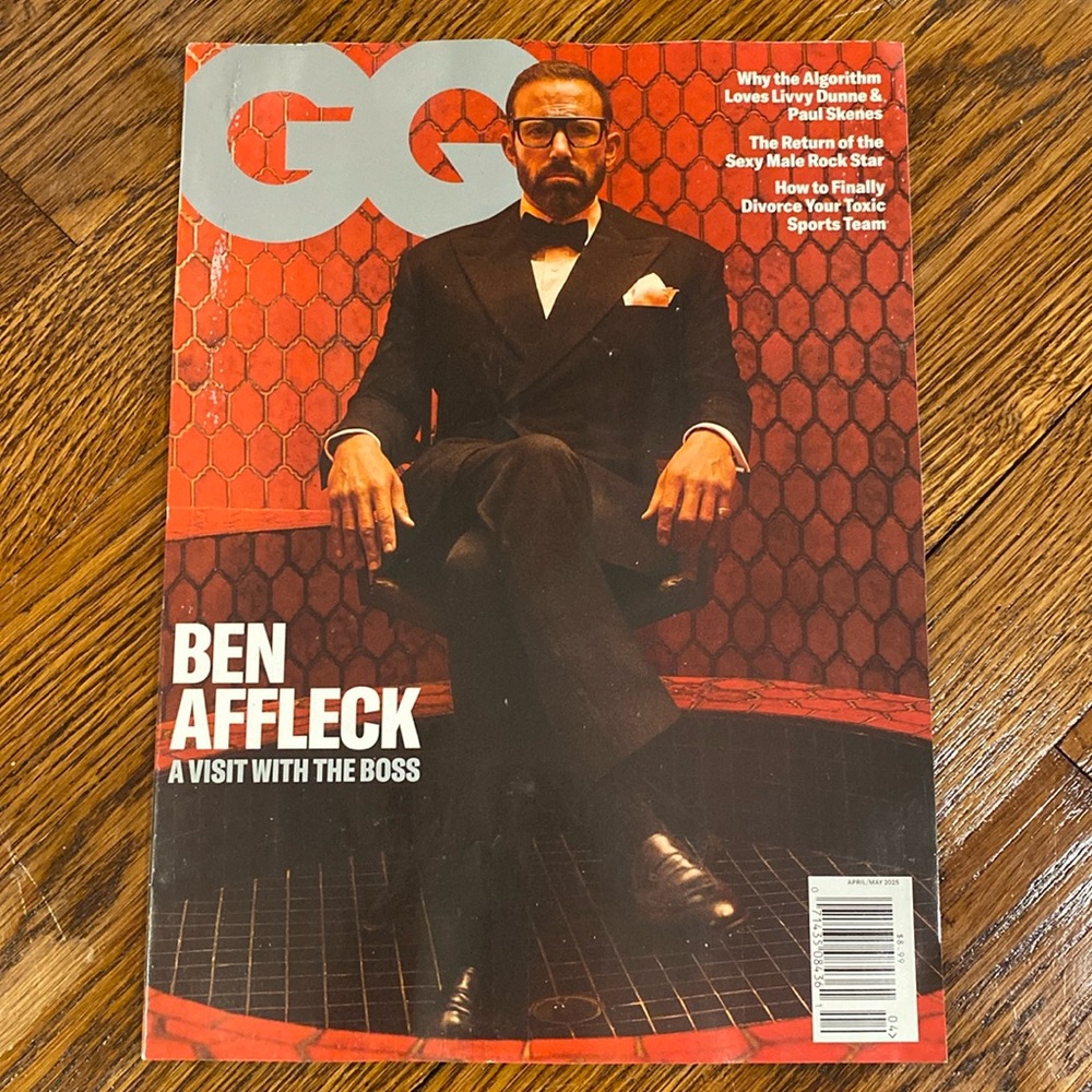 GQ Magazine - April/May 2025 - Ben Affleck - Paul Skenes     men men’s magazines
